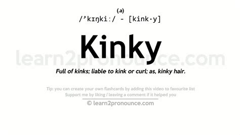 kinky in English .